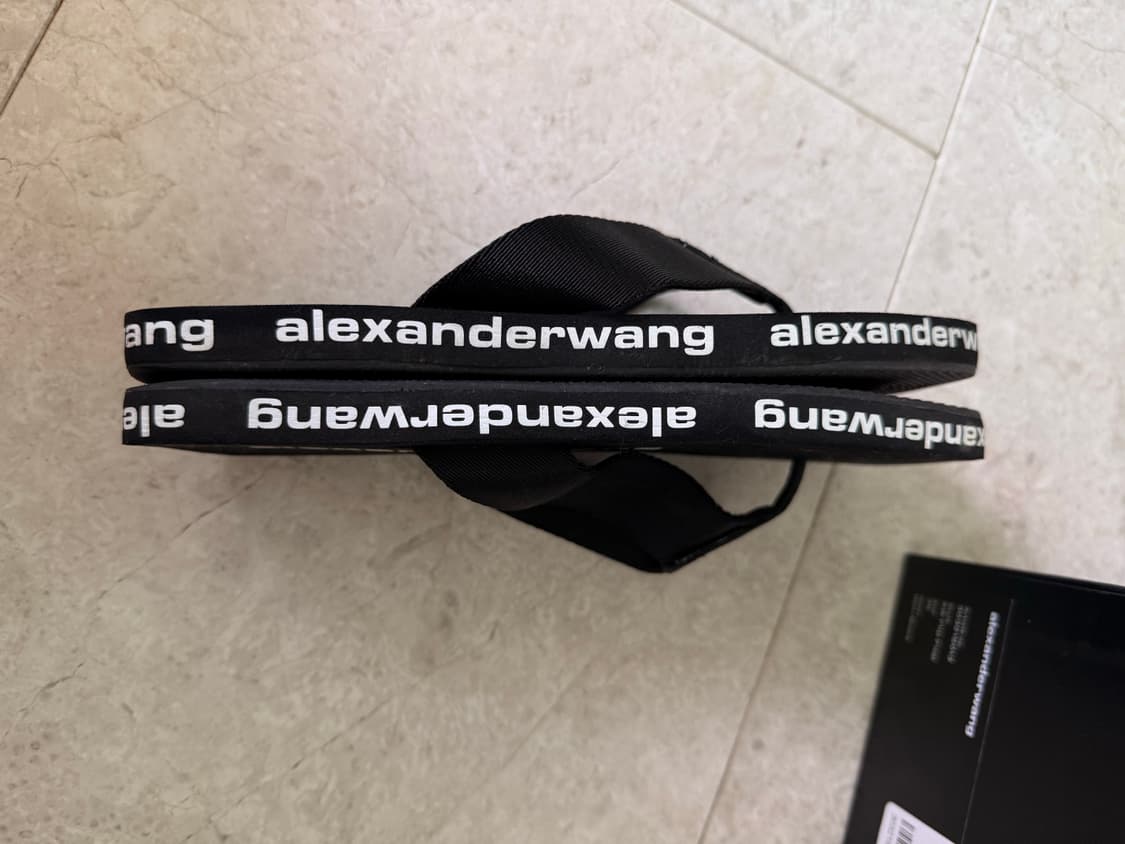 알렉산더 왕 AW 로고 플립플랍 쪼리 블랙 상품이미지2