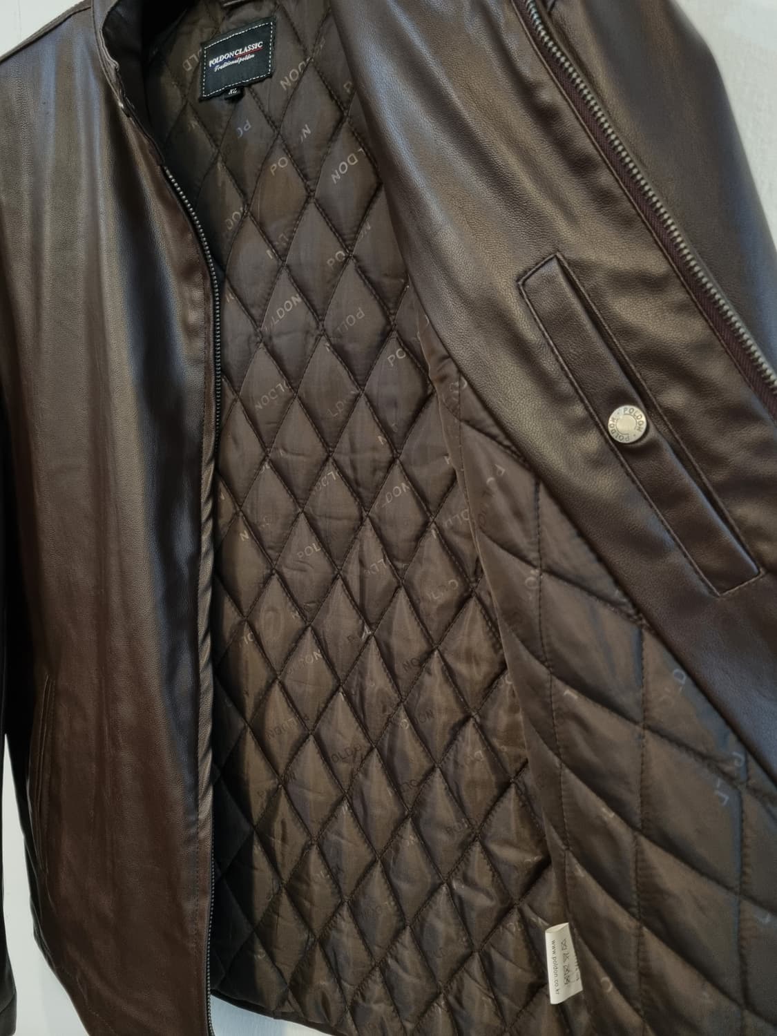 폴든 클래식 케미컬 가죽 자켓 XL 실측100 상품이미지6