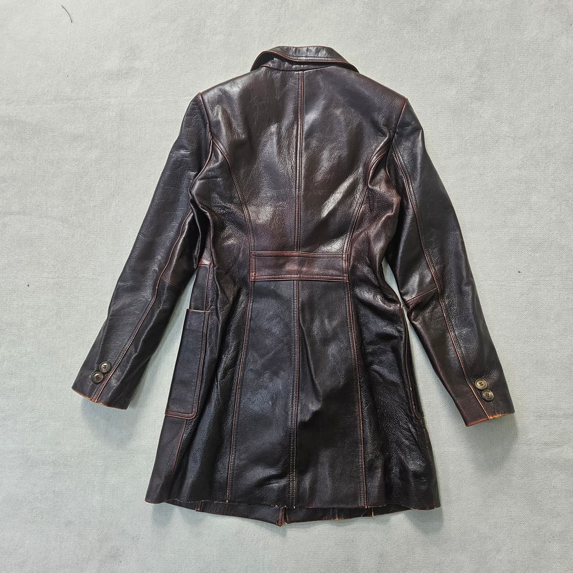 85-94 온앤온 여성 양가죽 롱 자켓 0408Y 상품이미지2