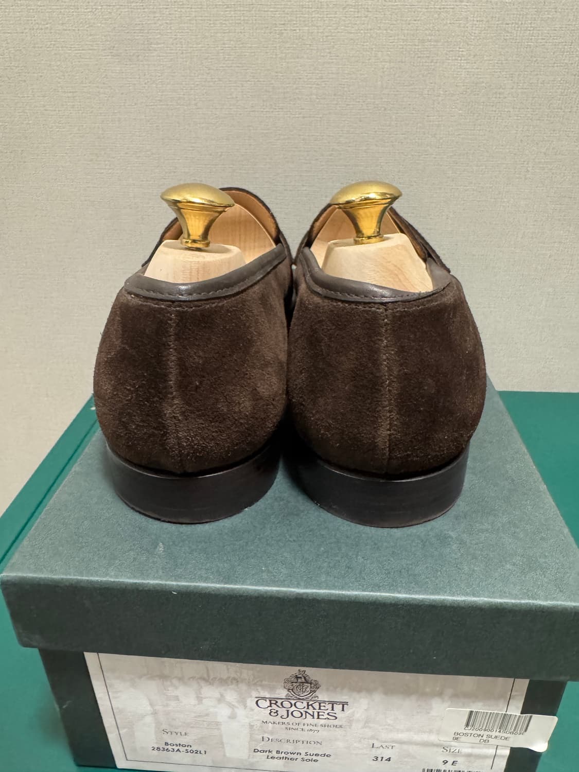 크로켓앤존스 보스턴 스웨이드 로퍼 다크 브라운 UK9 상품이미지4