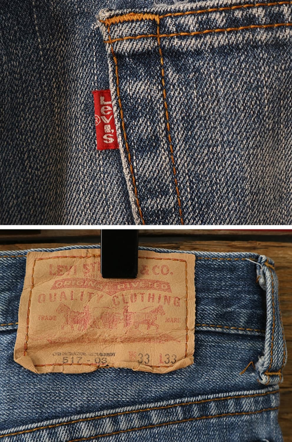 일본판 02s levis 리바이스 03-517 부츠컷 데님 32 상품이미지6