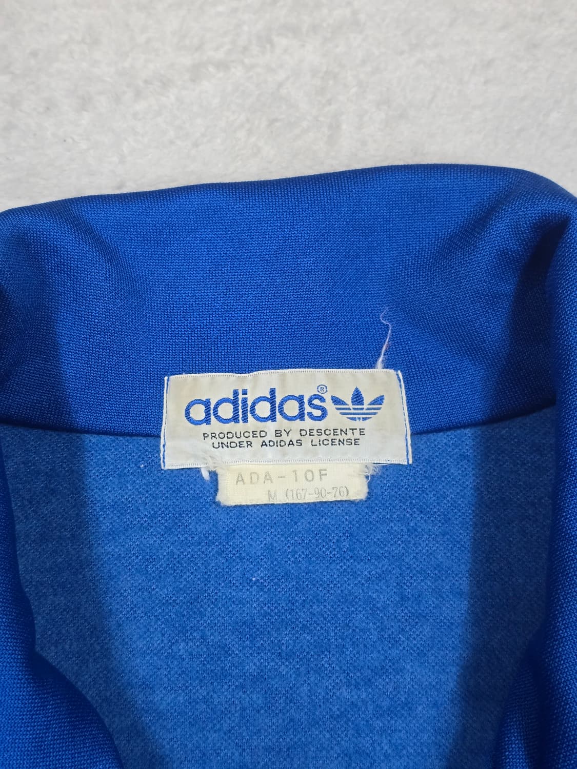 80s 아디다스 서독 저지 블루 파이어버드 상품이미지4