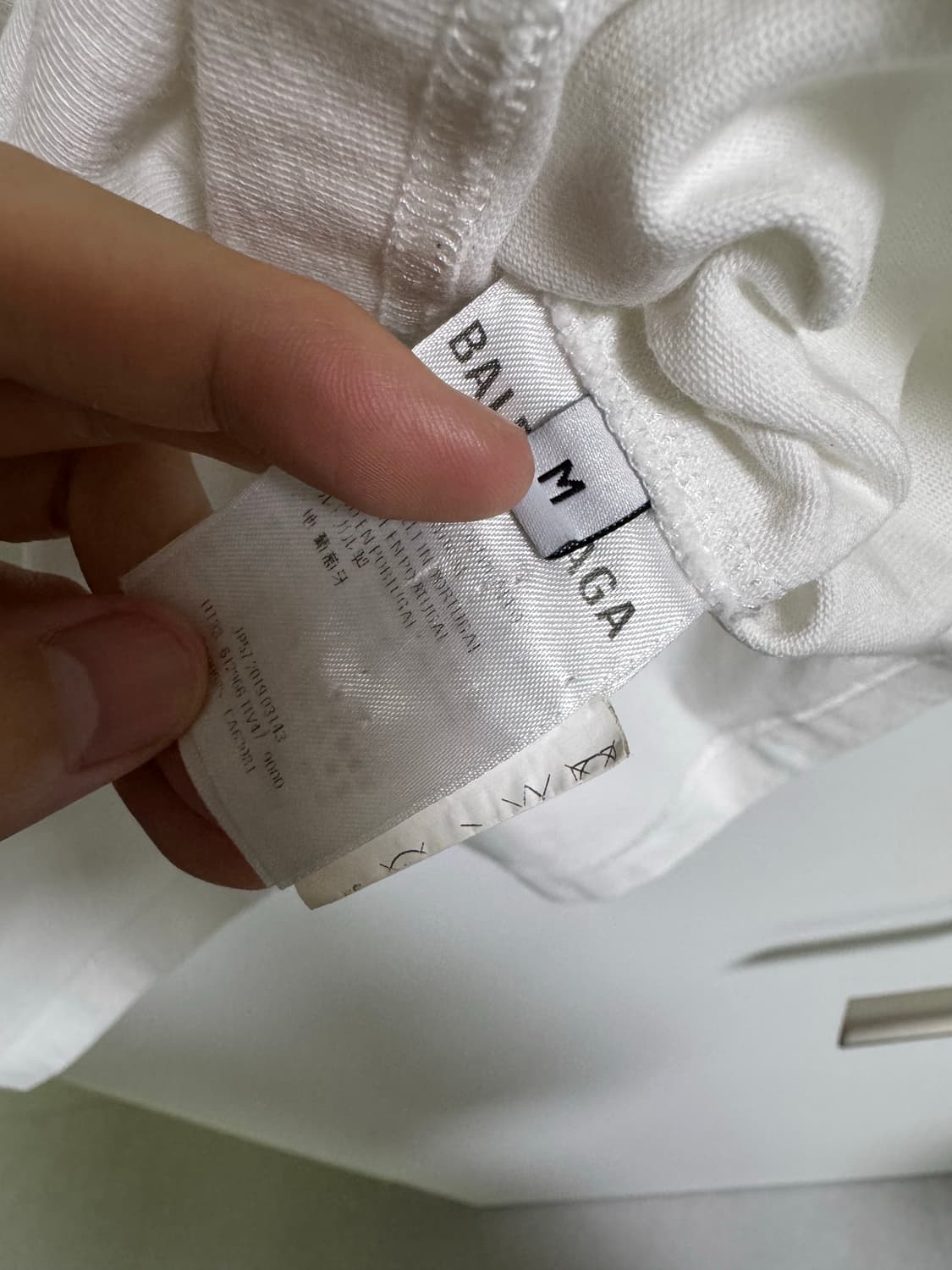 <M> 발렌시아가 리얼 아트워크 반팔 티셔츠 화이트 상품이미지3