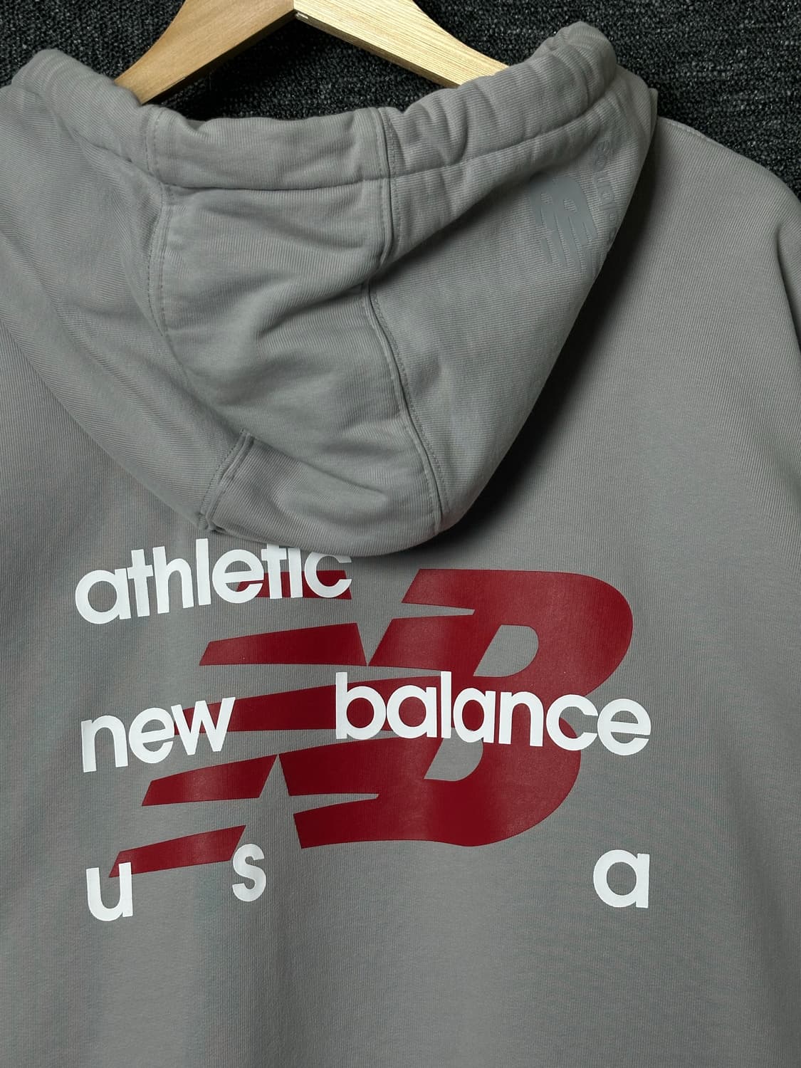 뉴발란스 Athletic 후드티 XXL 회색 상품이미지3