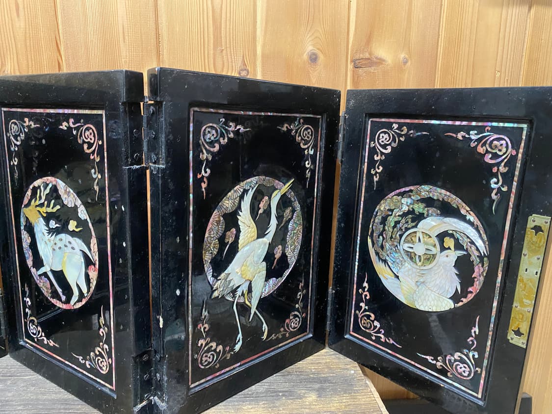 일본 수입 자개 병풍 가리개 상품이미지4