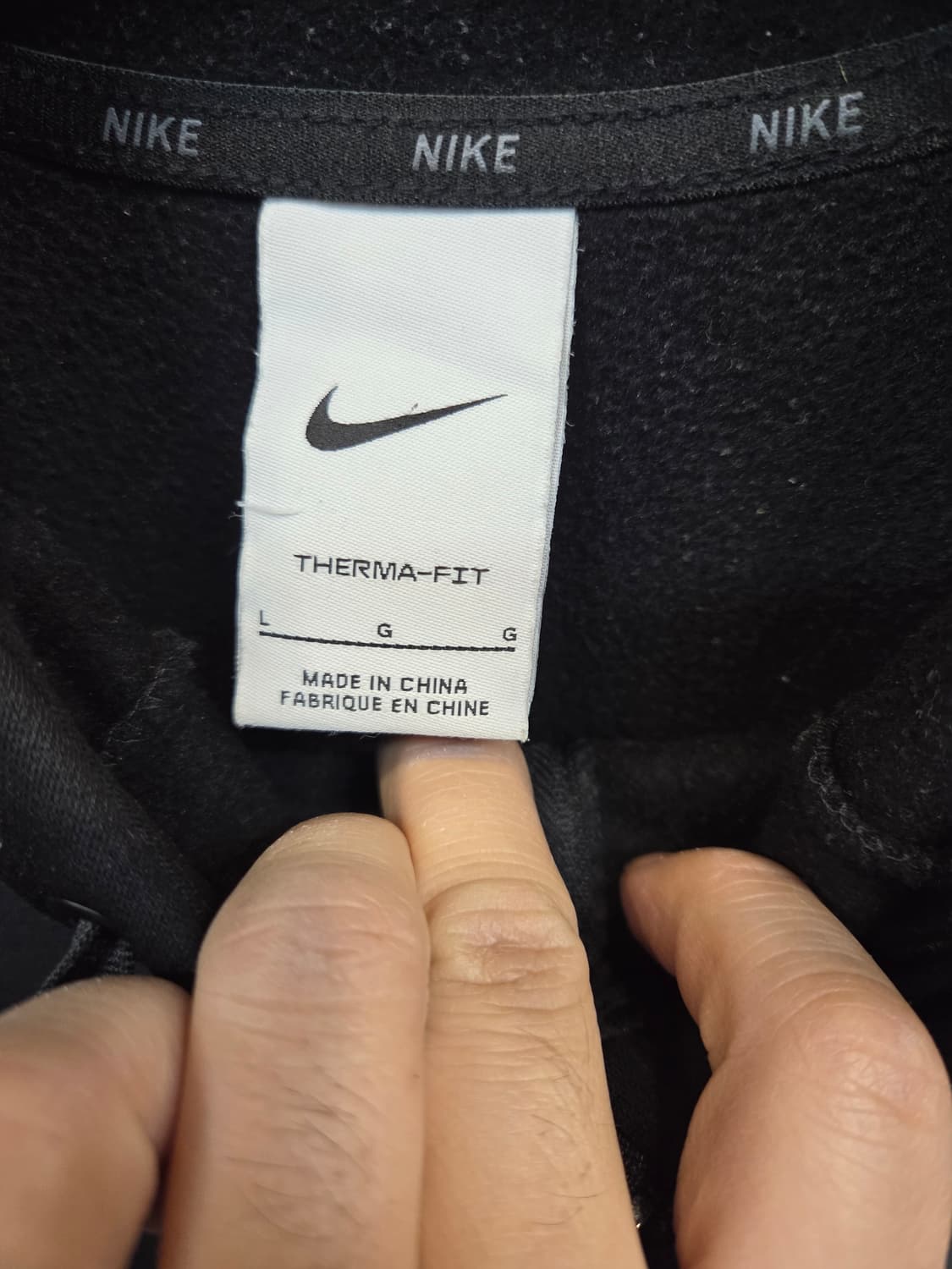 나이키 써마핏 안감플리스 풀집후드 L 상품이미지3