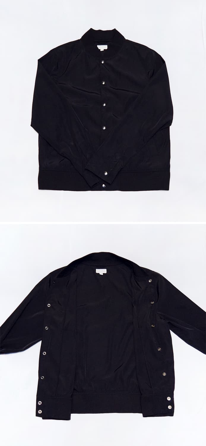 클럽 모나코 블랙 라이트쉘 버튼 블루종 자켓 (M / 100) 상품이미지3