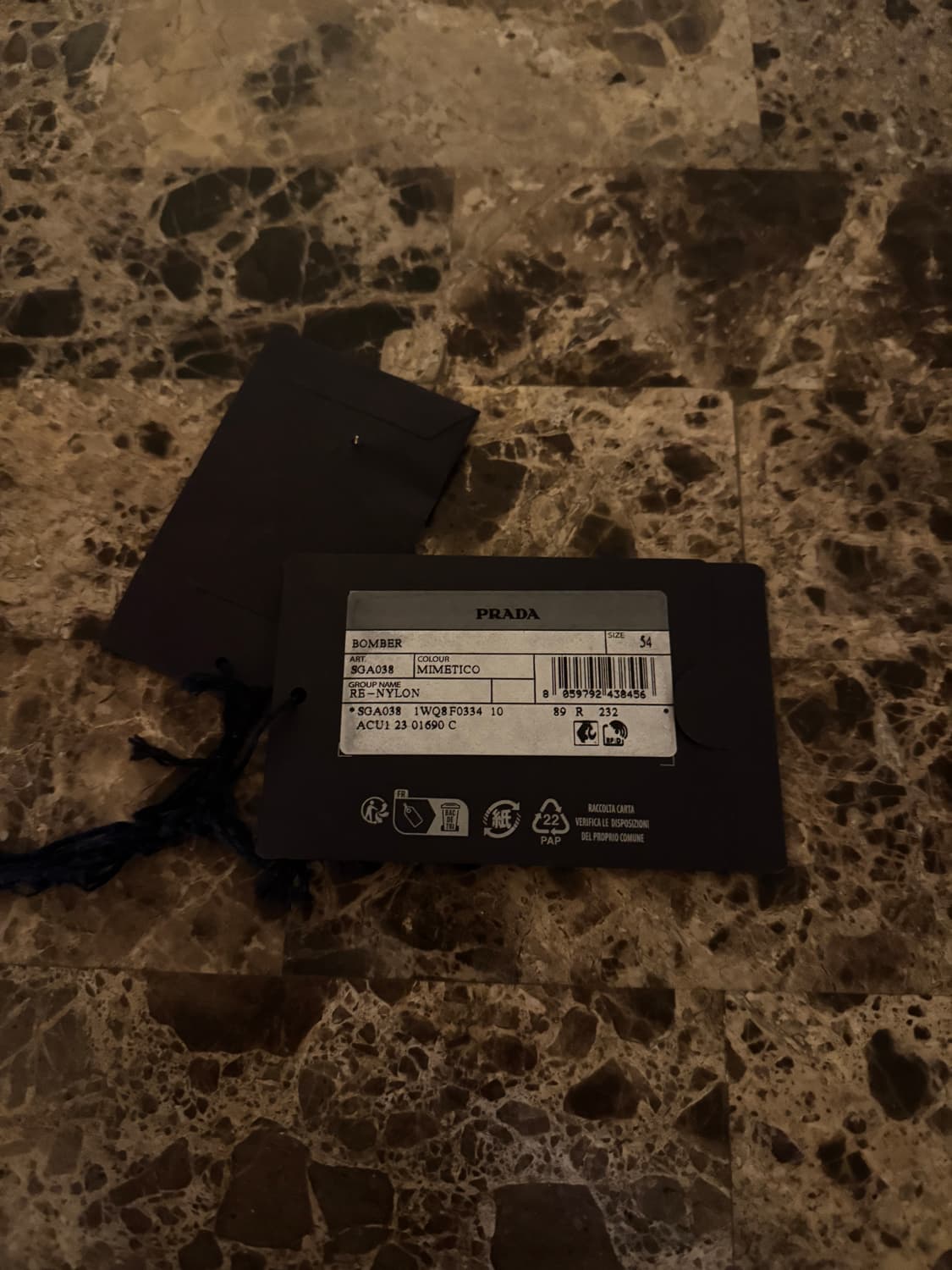 프라다 리나일론 블루종 자켓 올리브 카키 상품이미지2