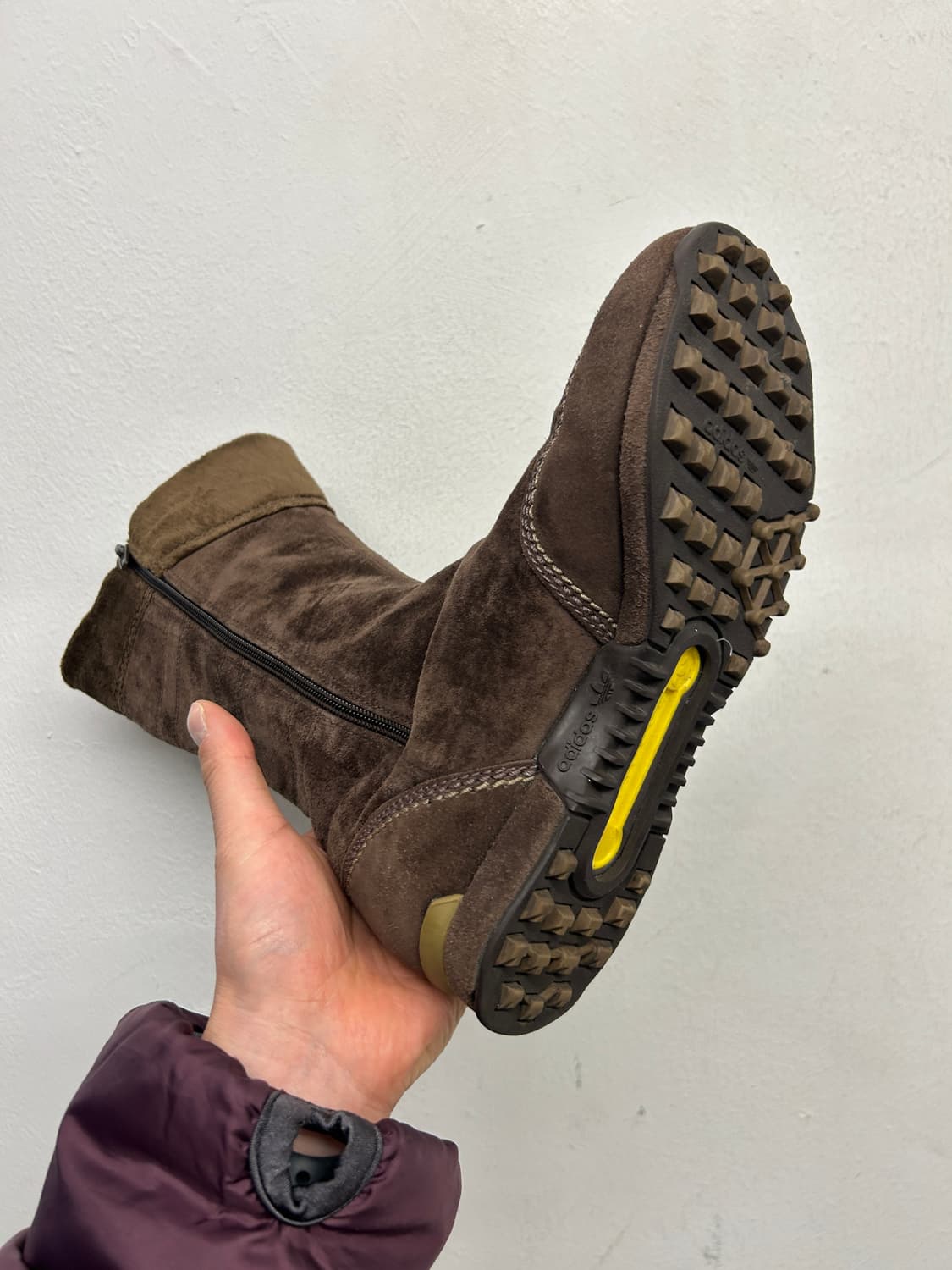 00s Y2K 아디다스 브라운 스웨이드부츠 235 상품이미지5