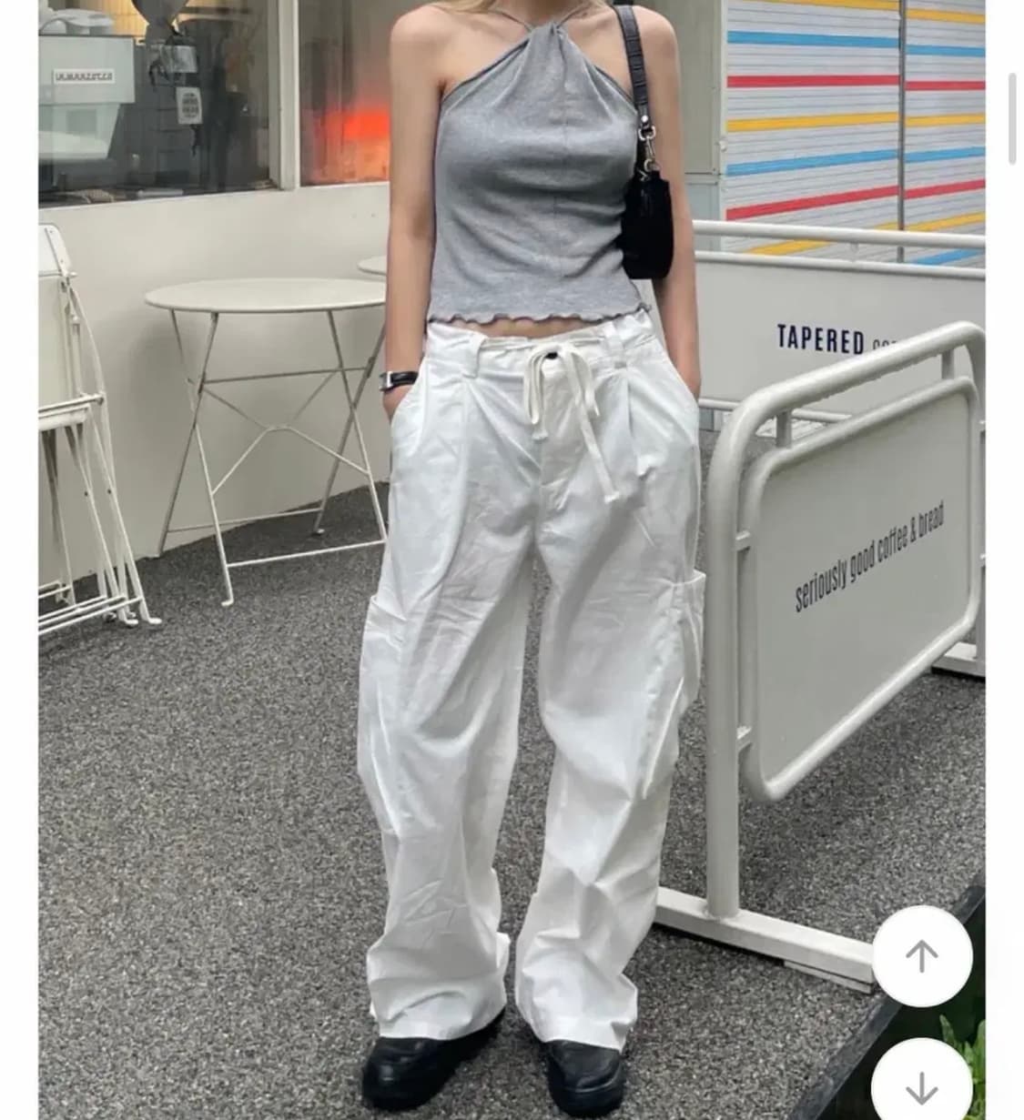 코튼 빅포켓 카고 와이드 팬츠 상품이미지1