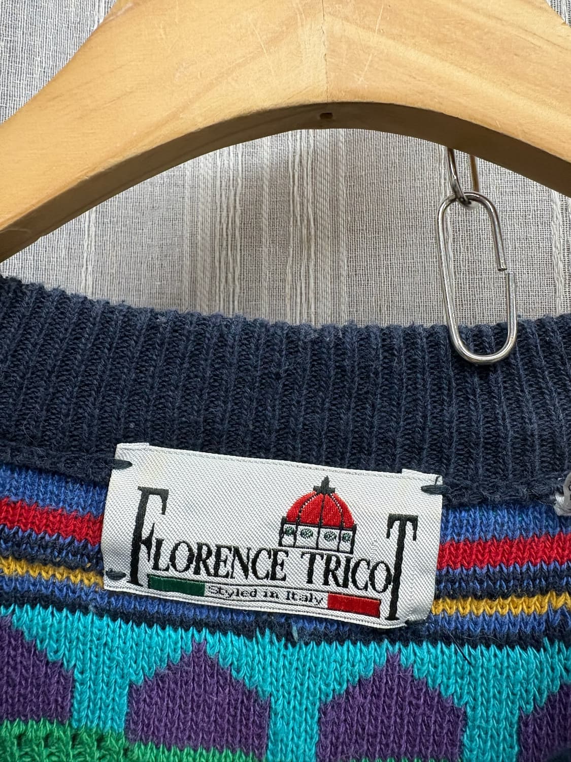 FLORENCE TRICOT 멀티컬러 케이블 니트 코튼 스웨터 상품이미지5