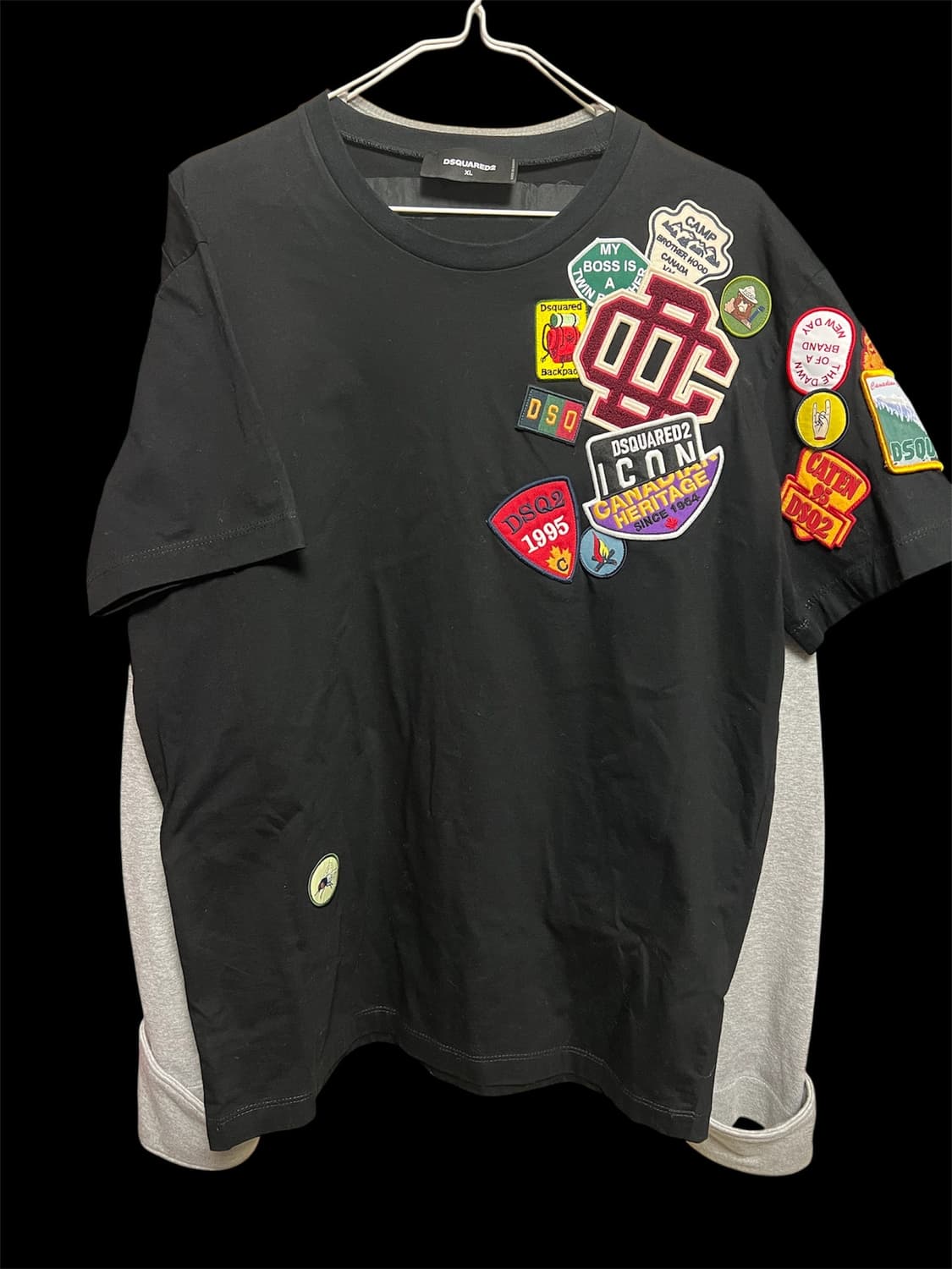 디스퀘어드 멀티패치 티셔츠 상품이미지1