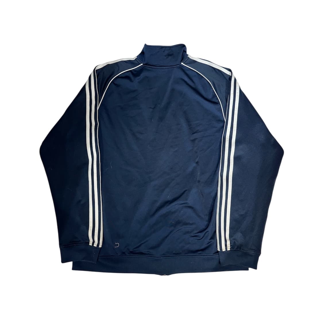 아디다스 네이비 화이트 삼선 스몰 로고 오버핏 트랙탑 져지 L 상품이미지6