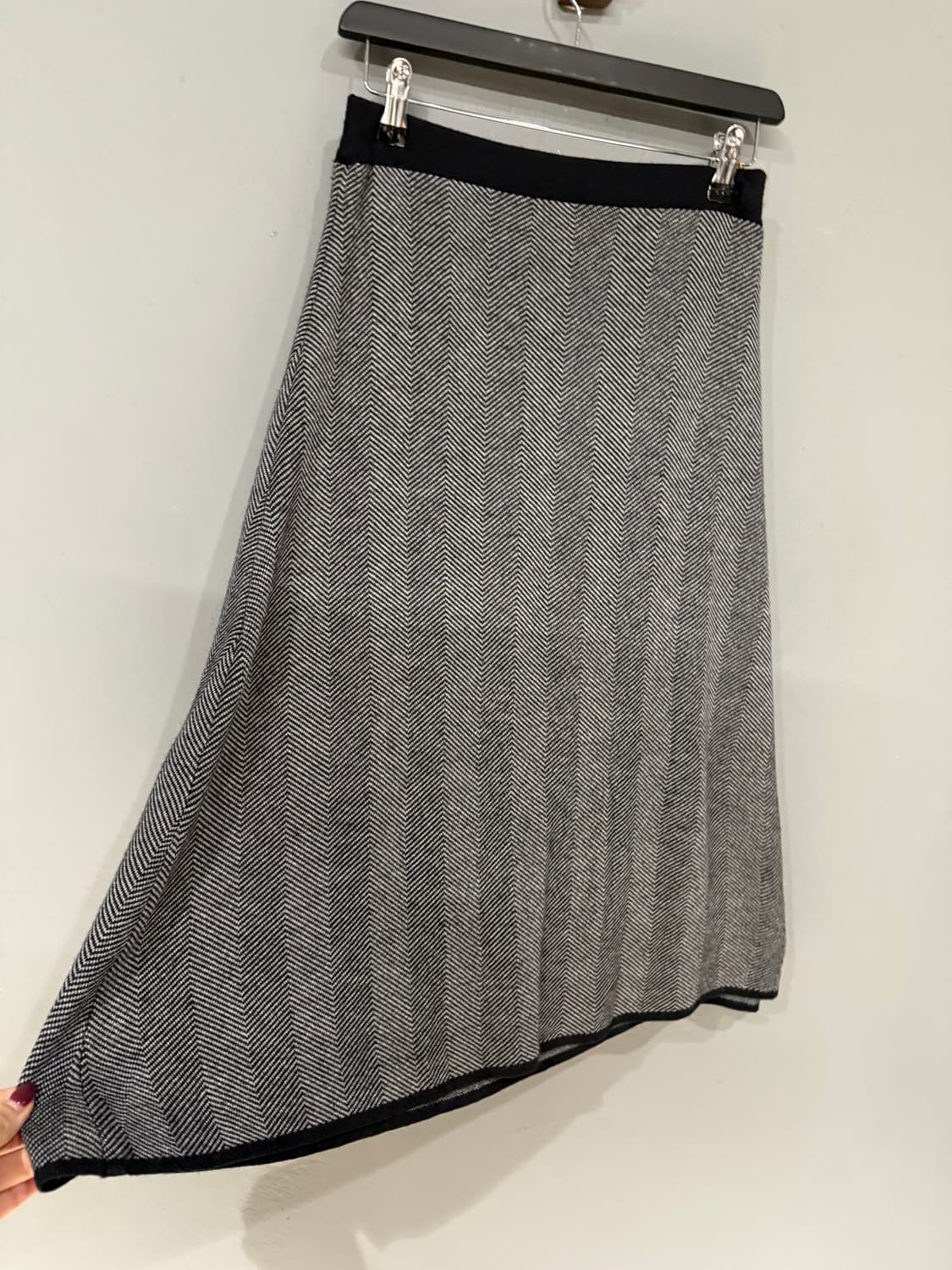 stripe pattern detail knit skirt 상품이미지6