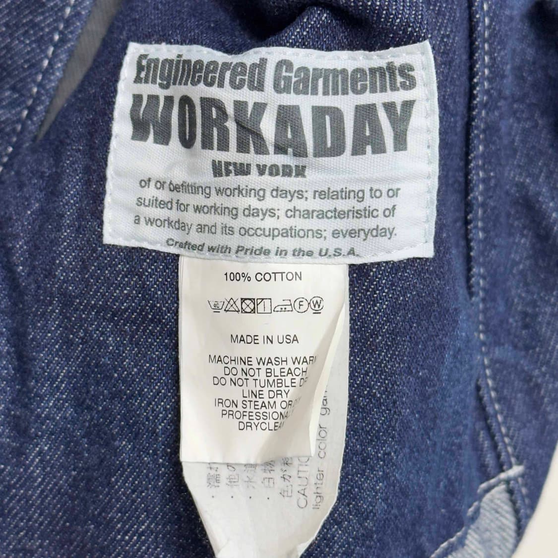 엔지니어드 가먼츠 데님 초어 자켓 상품이미지4