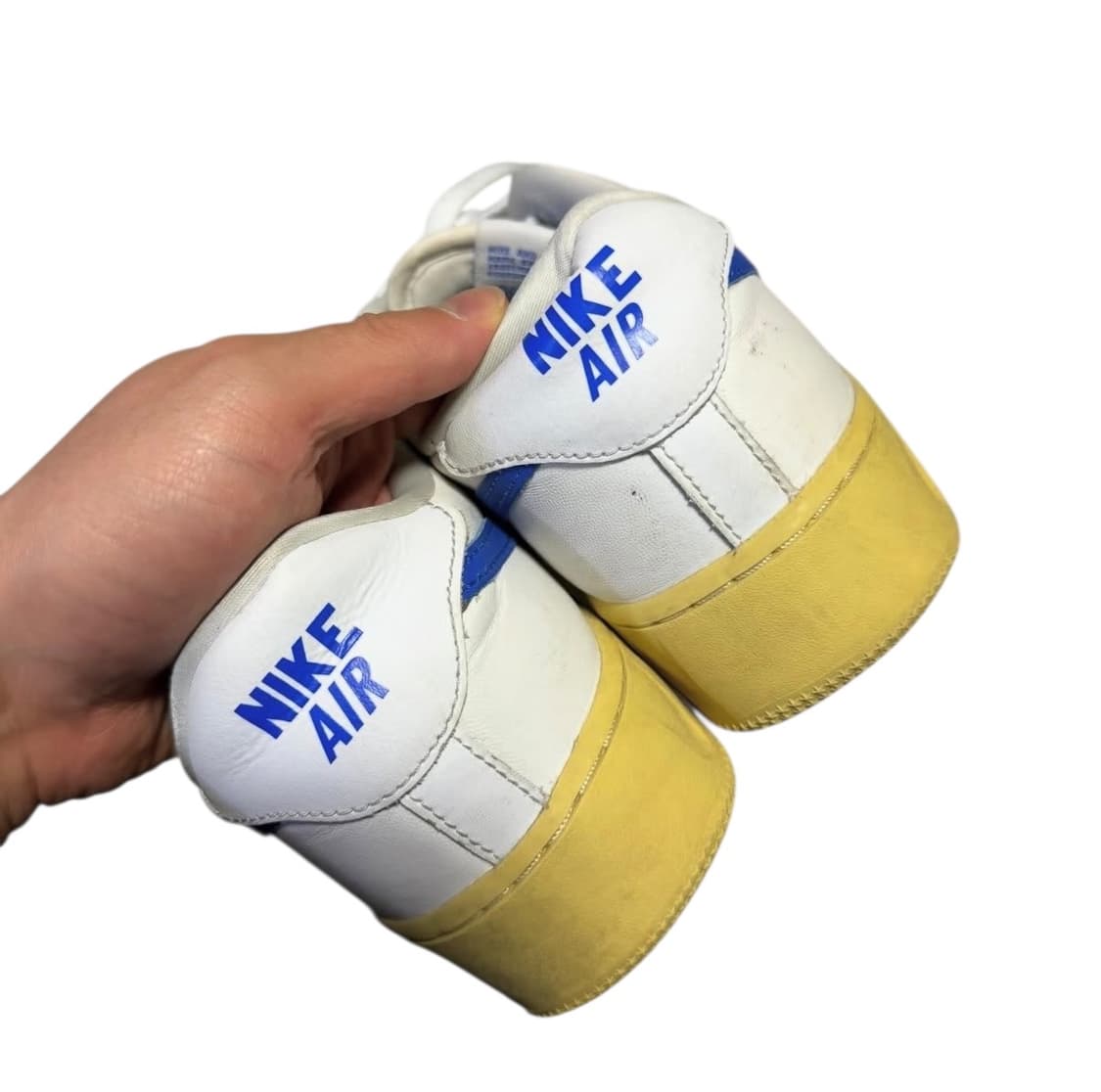 나이키 에어포스1 흰/파 스니커즈 상품이미지4