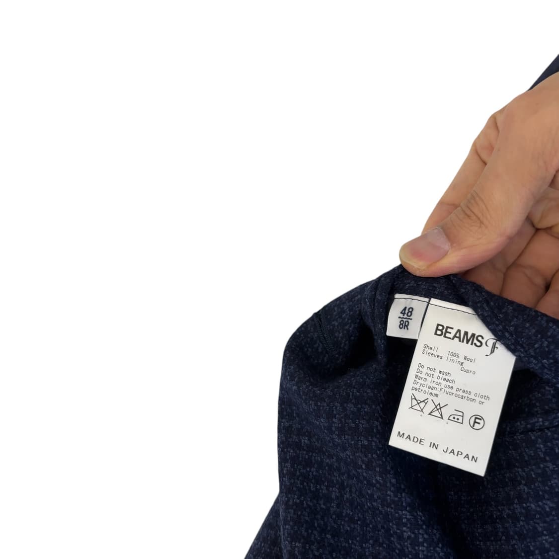 빔즈 아웃포켓 체크 블레이저 네이비 상품이미지5