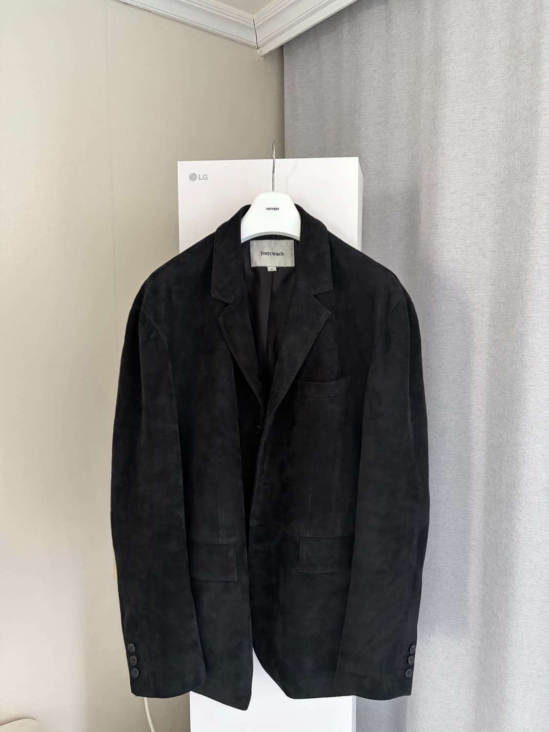 토니웩 스웨티드 레더 자켓 XL 상품이미지1