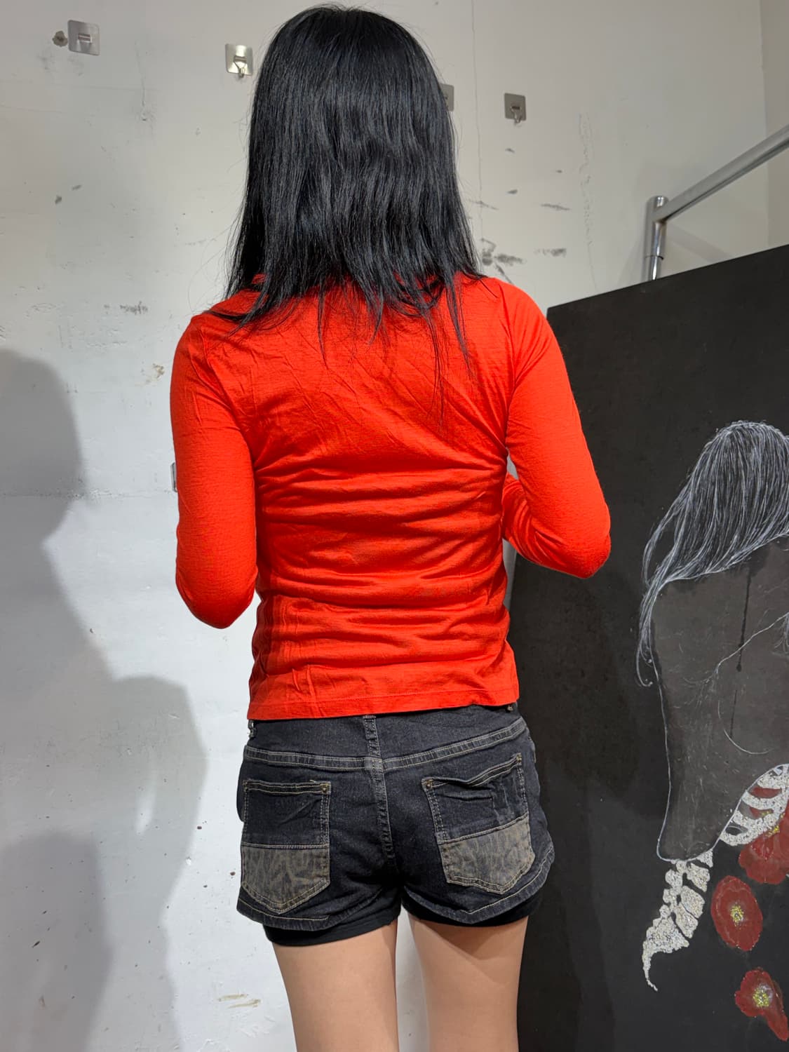 JPN 일본빈티지 와투케 펑크 프린팅 롱슬리브 긴팔티 os 상품이미지5