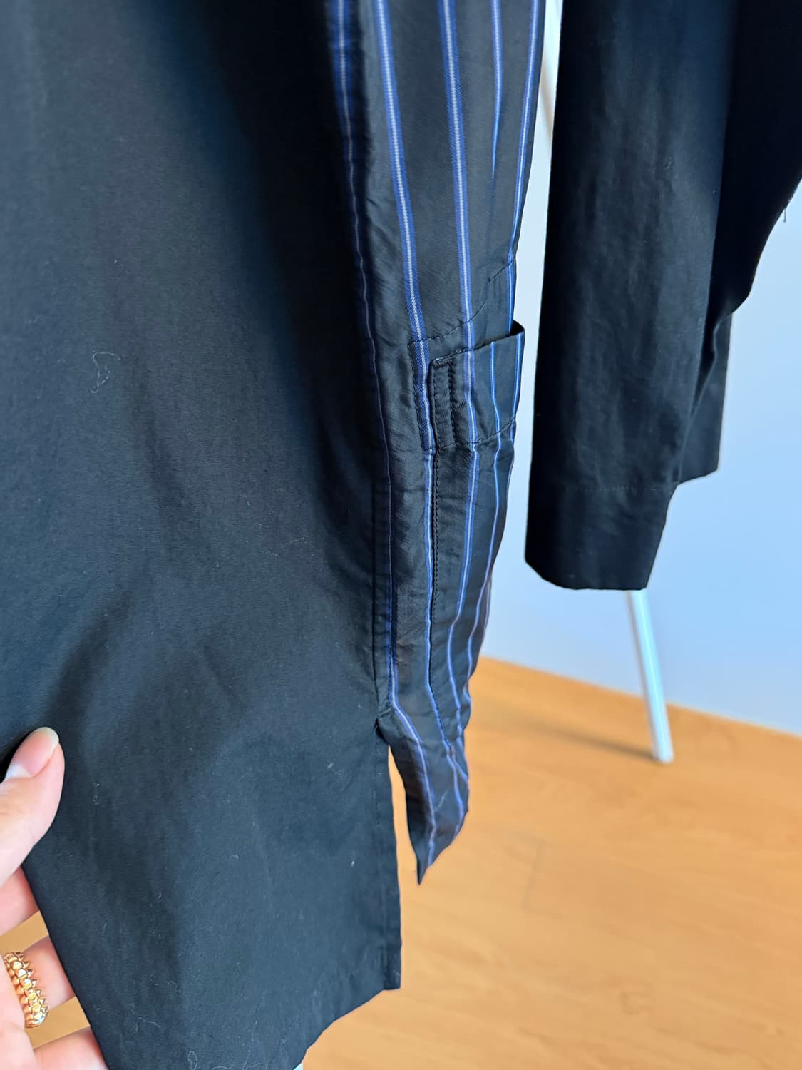 레이어드 롱 셔츠  상품이미지5