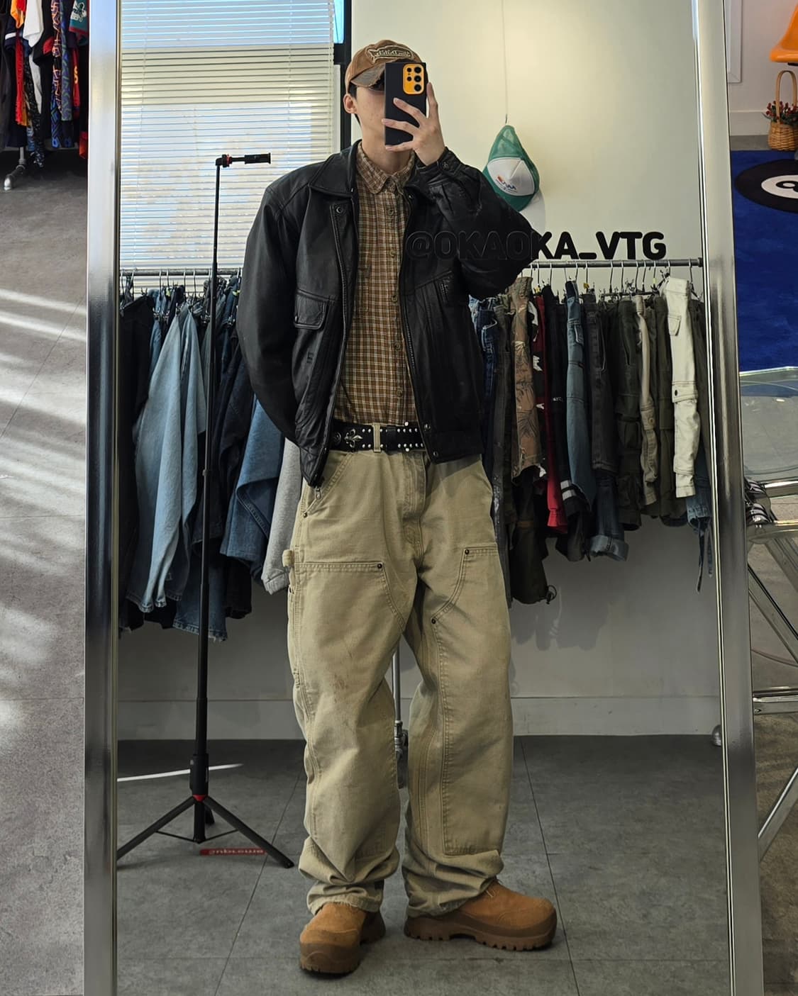 90's Sam Kwang 쉽레더 자켓 상품이미지3