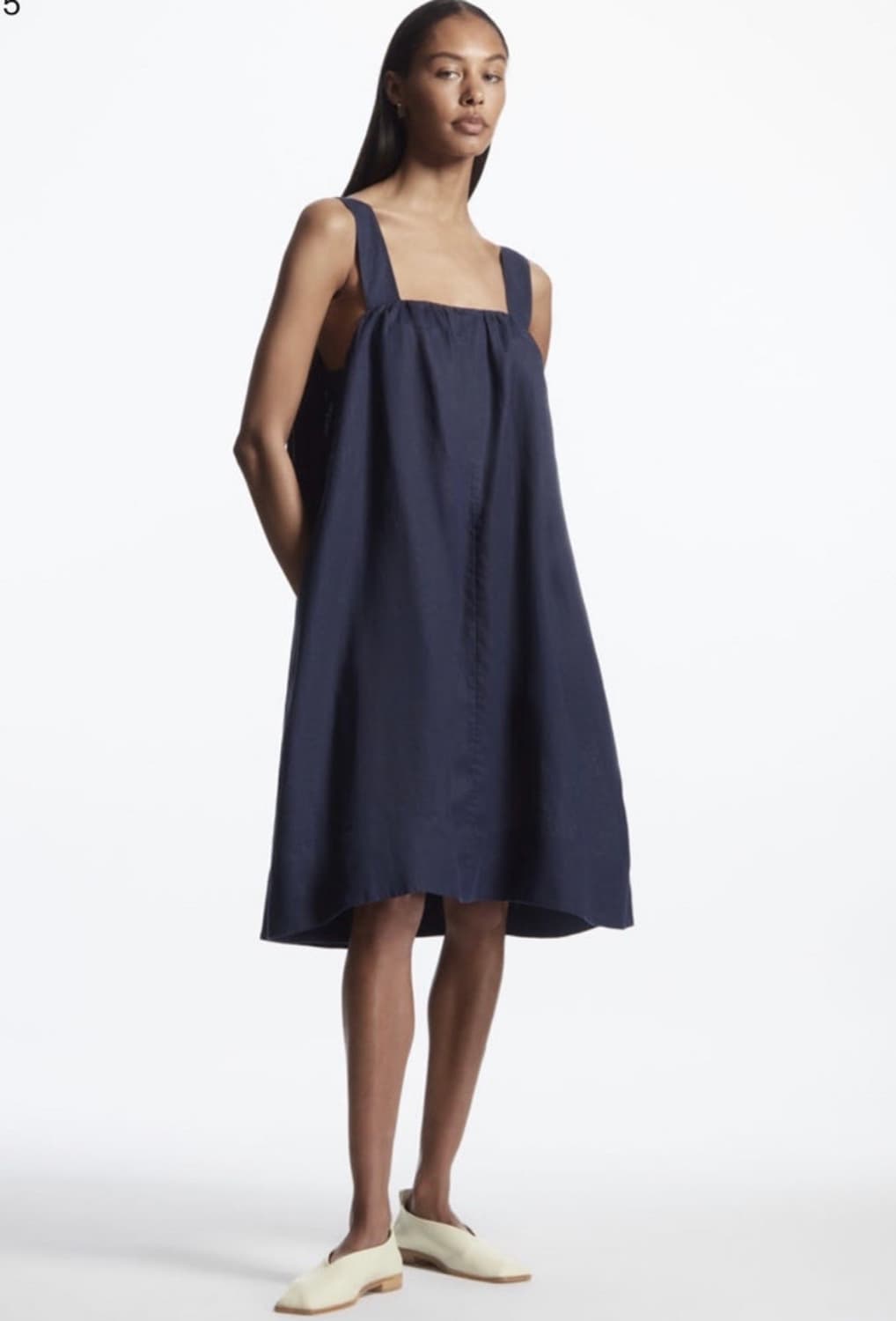 Cos 오버사이즈 개더드 드레스 xs 상품이미지1