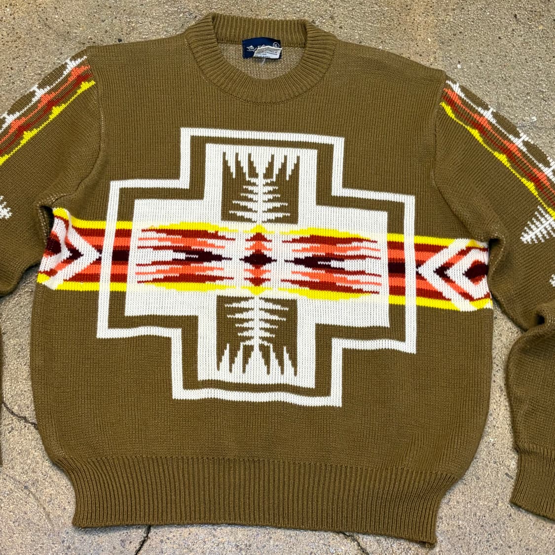 90s USA 빈티지 트라이벌 니트 상품이미지3