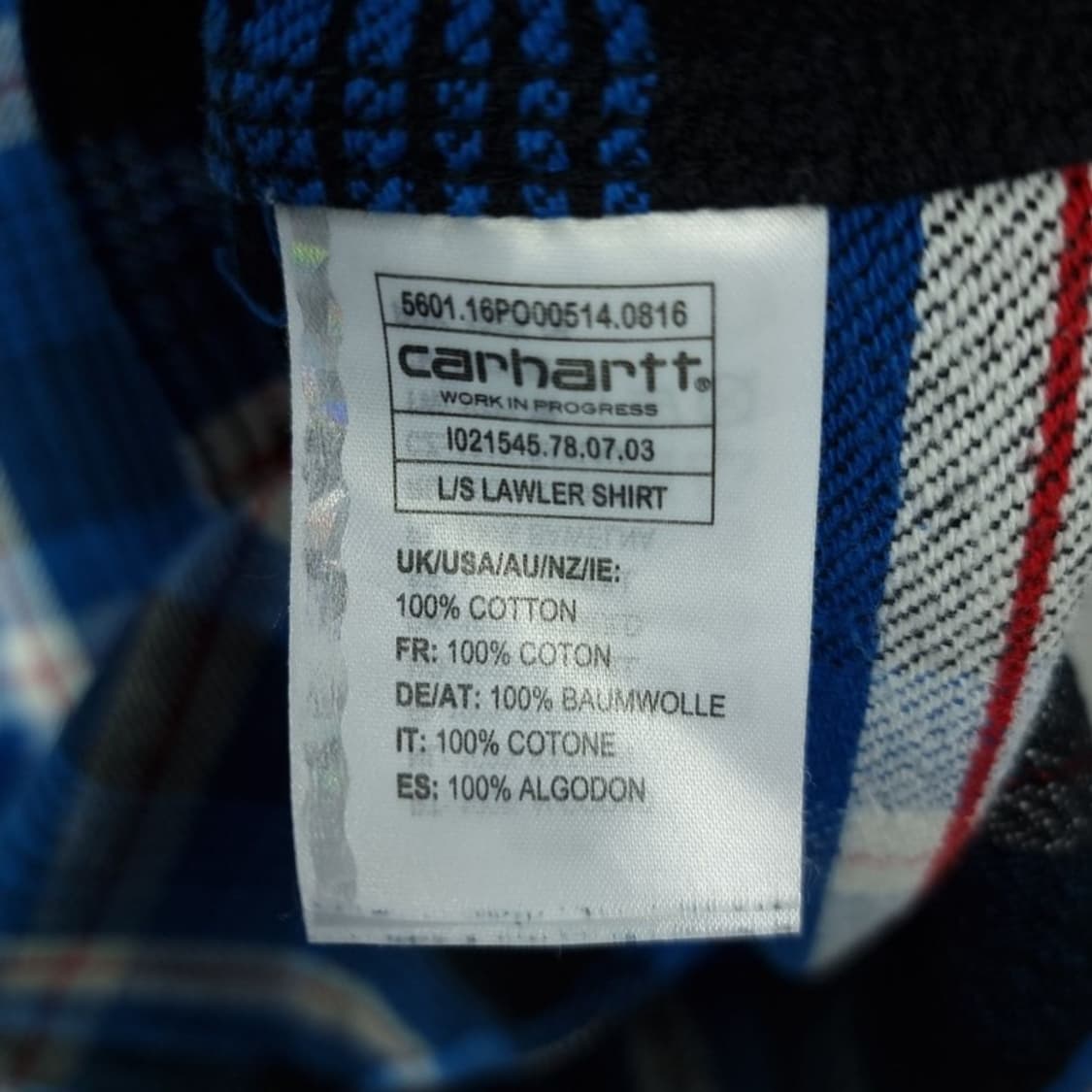 [칼하트] 투포켓 체크 플란넬 셔츠 M19852 상품이미지8