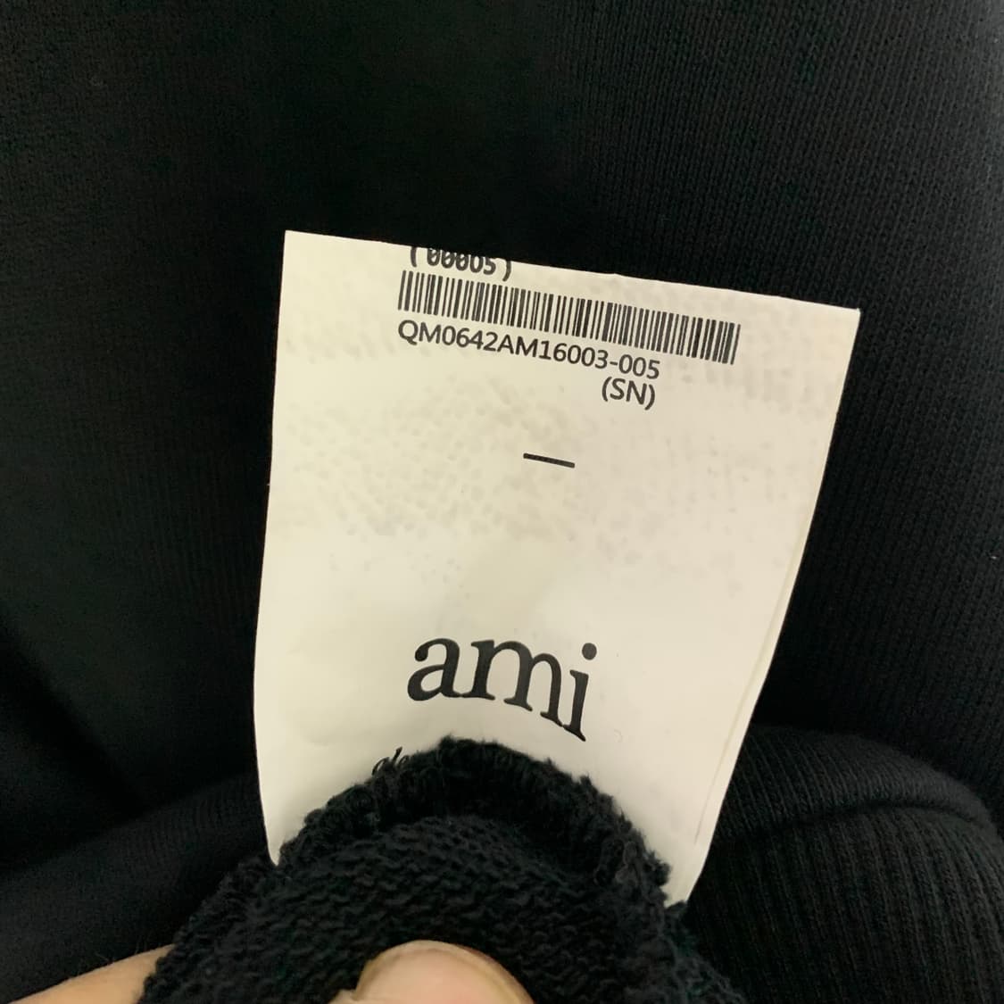 아미 Ami 빅로고 스탠다드 맨투맨 블랙 2XL 남녀공용 상품이미지7