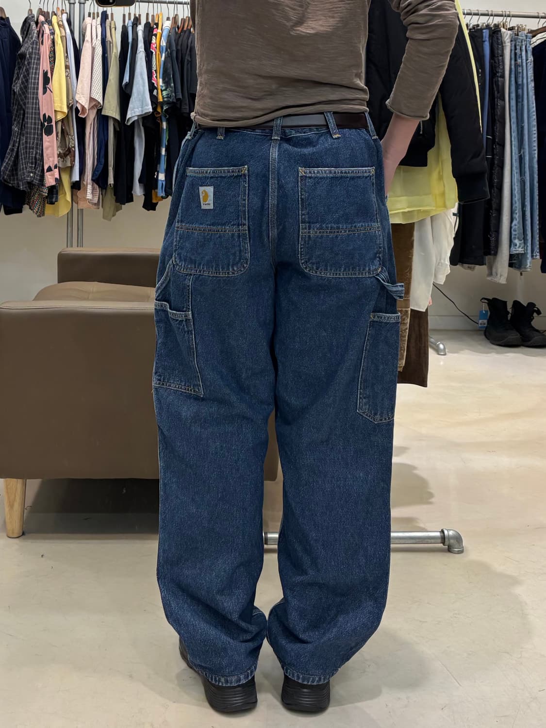 칼하트 wip 더블니 카펜터 워크 데님팬츠 상품이미지9