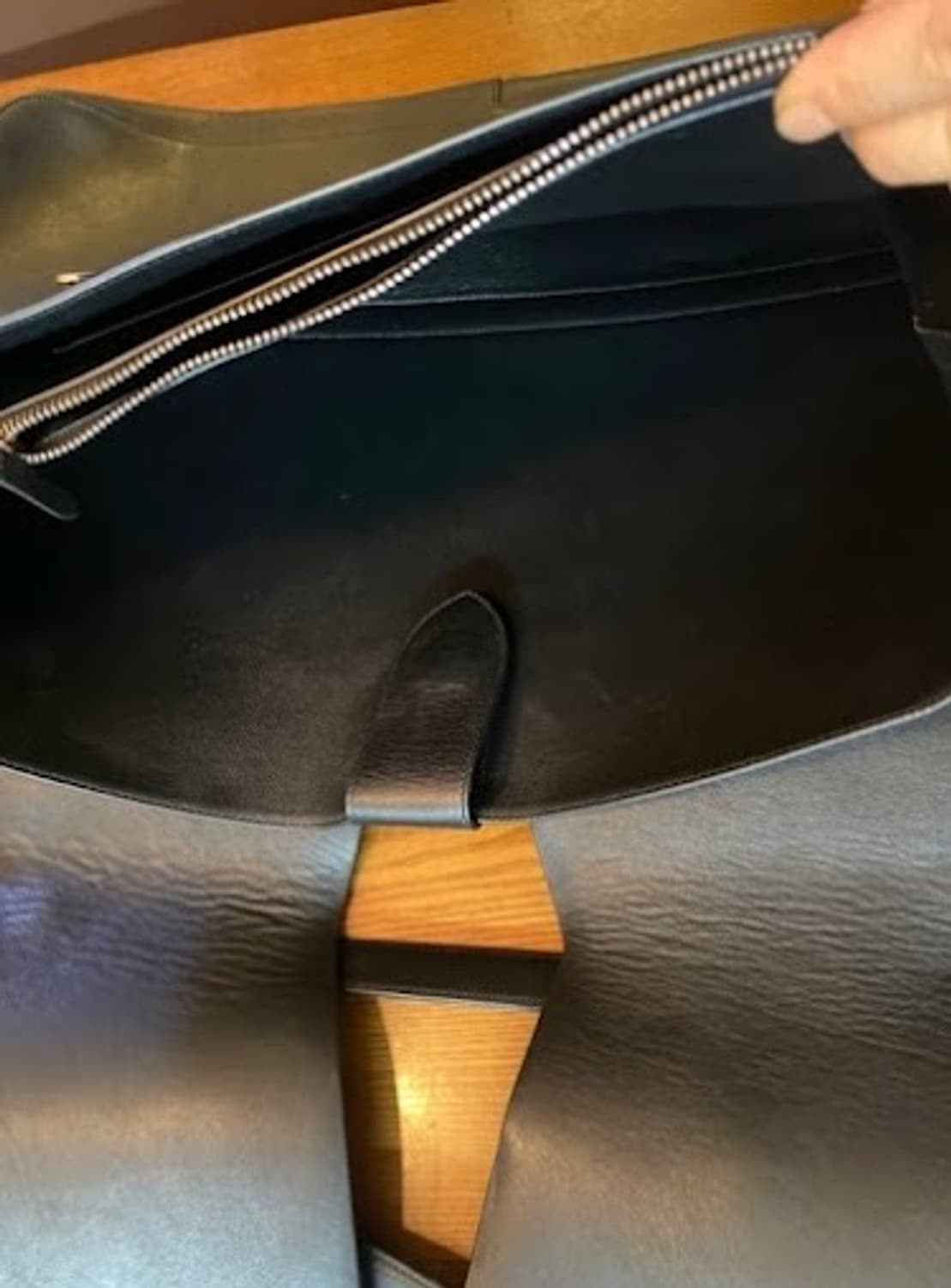 직거래] 질 샌더 아카이브 구조적 레더 숄더백 (민트급) 상품이미지7