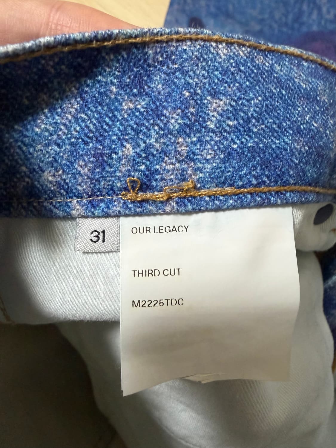 [31] 아워레가시 써드컷 디지털 초크 플라워 데님 상품이미지5