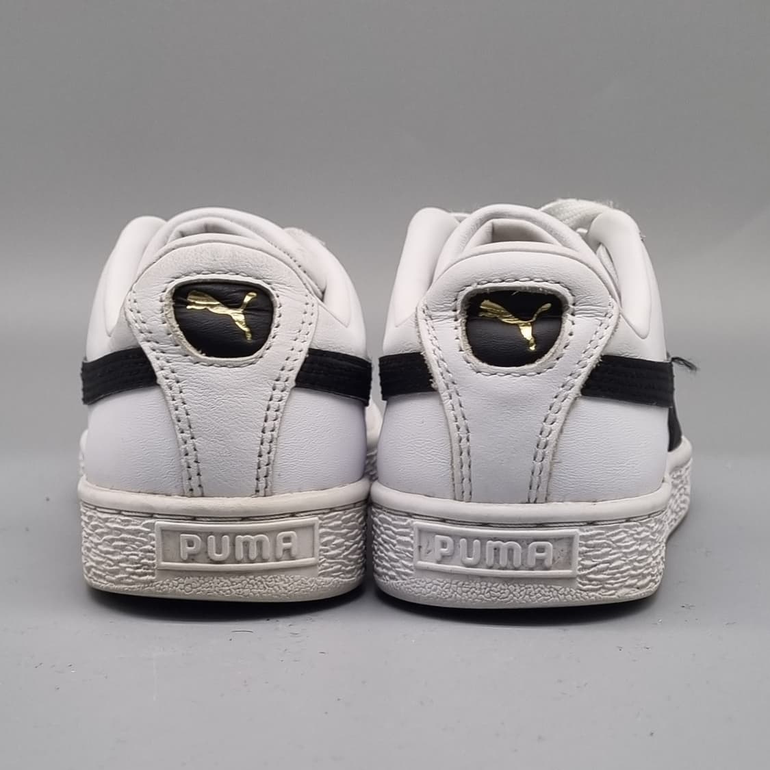 푸마 바스켓 클래식 흰검 스니커즈 225 상품이미지4