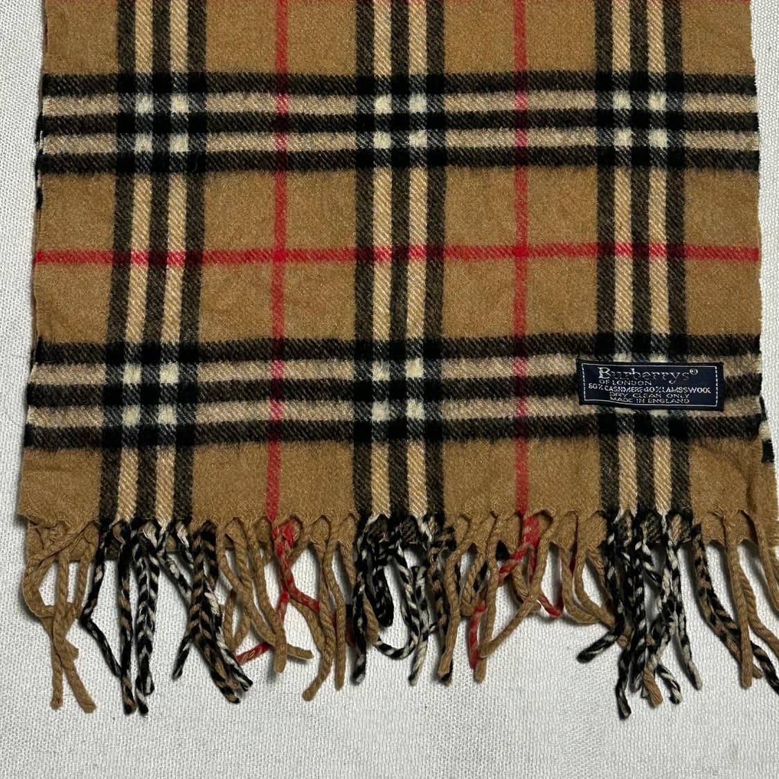 OS 버버리 노바체크 캐시미어 머플러 상품이미지1