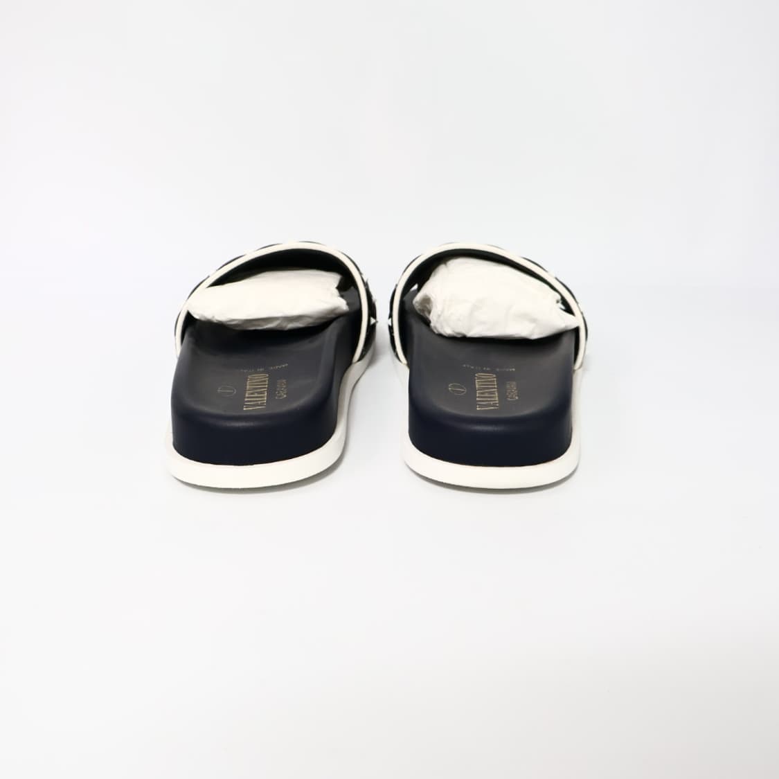 발렌티노 네이비 락스터드 스파이크 슬리퍼 36/230 상품이미지5