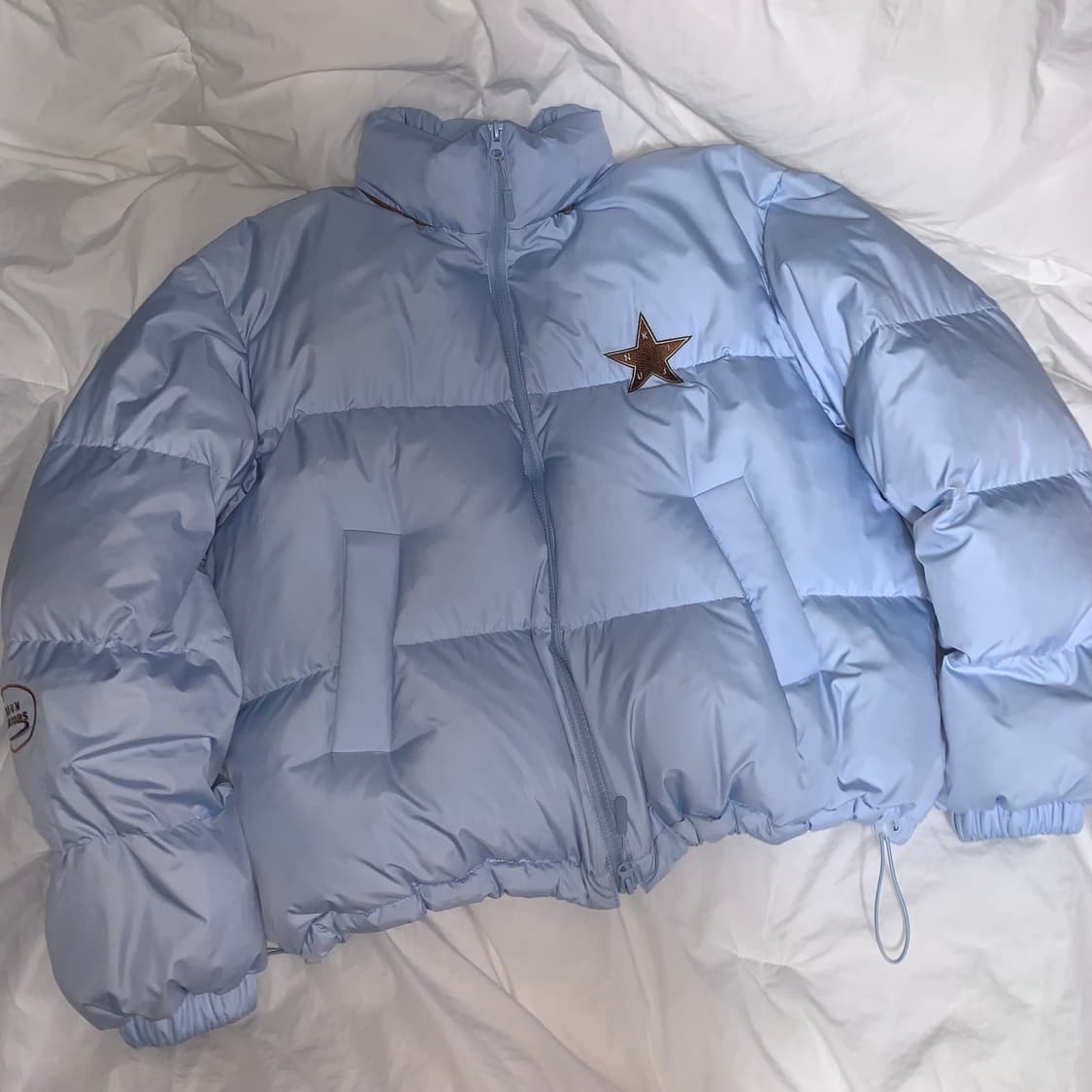 기준 패디드 후드 자켓 패딩 스카이 블루 M 상품이미지3