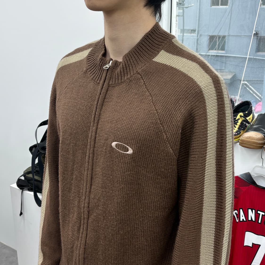 1990‘s 오클리 니트 집업 상품이미지1