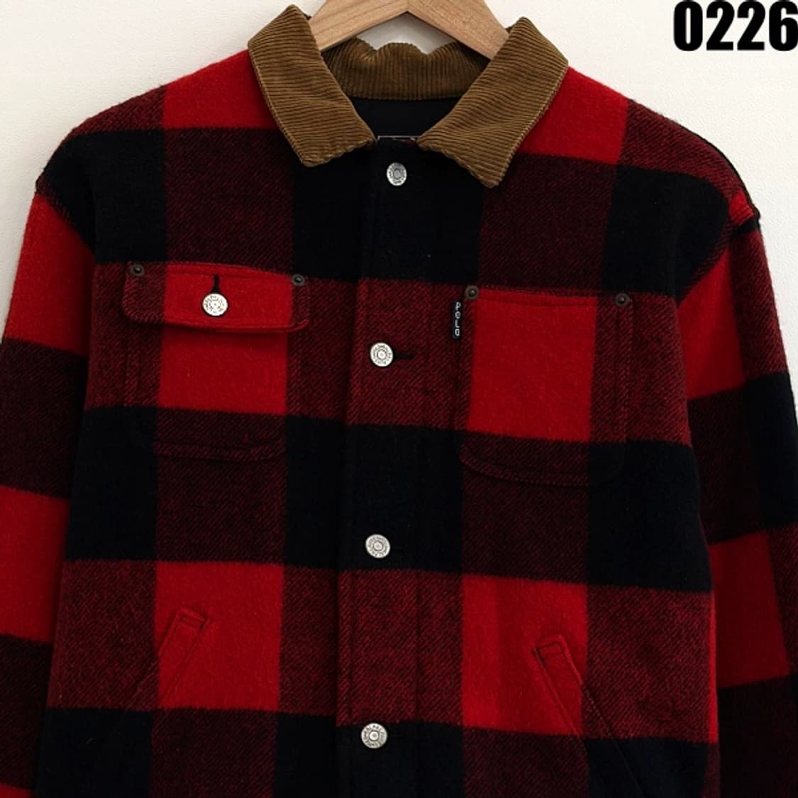 폴로 랄프로렌 버팔로 체크 퀼팅 자켓 M 0226 상품이미지2