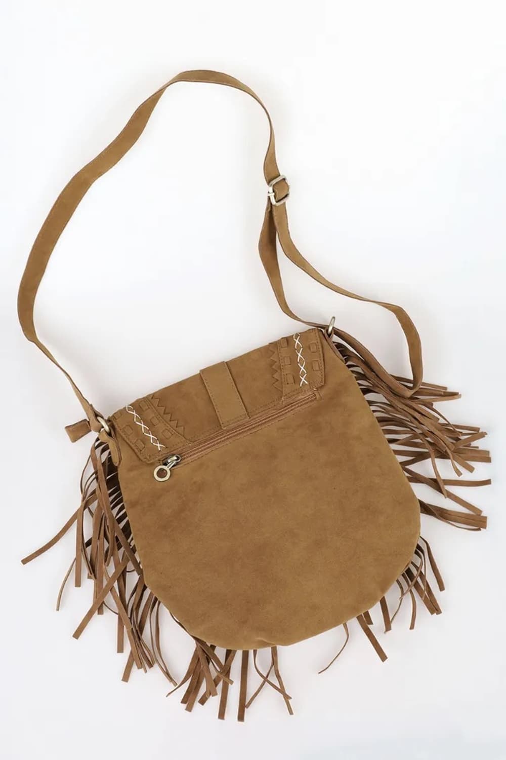 빈티지 보헤미안 웨스턴 스웨이드 크로스백 상품이미지3