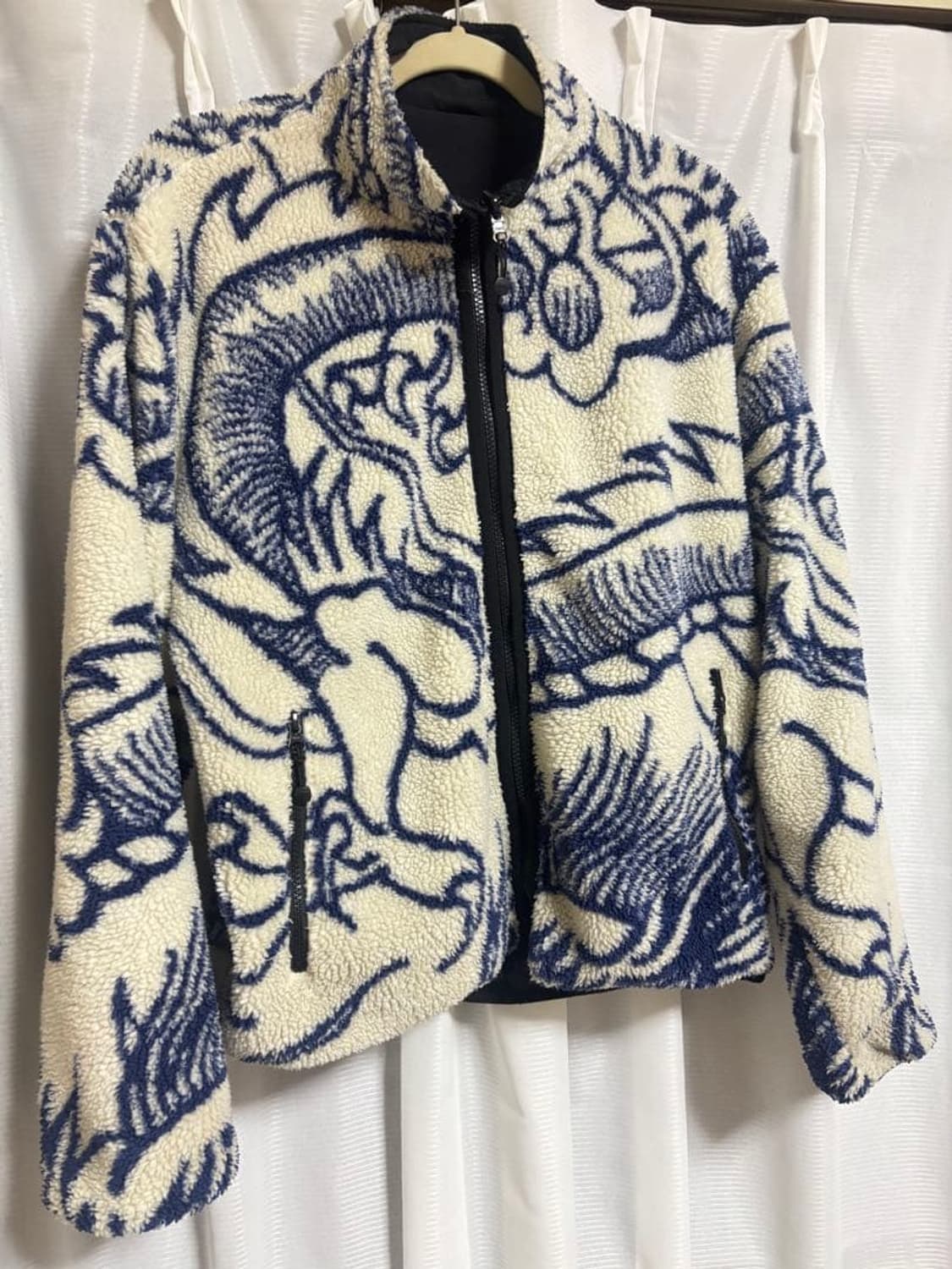 스투시 드래곤 리버시블 쉐르파 자켓 내츄럴 상품이미지1