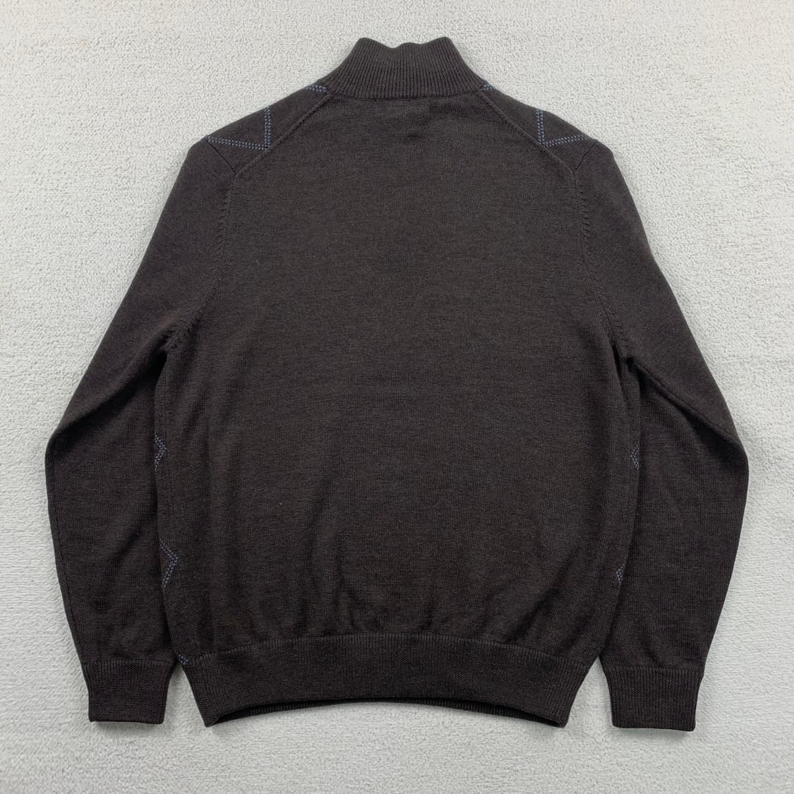 브룩스브라더스 아가일패턴 메리노울 브라운 니트 상품이미지2