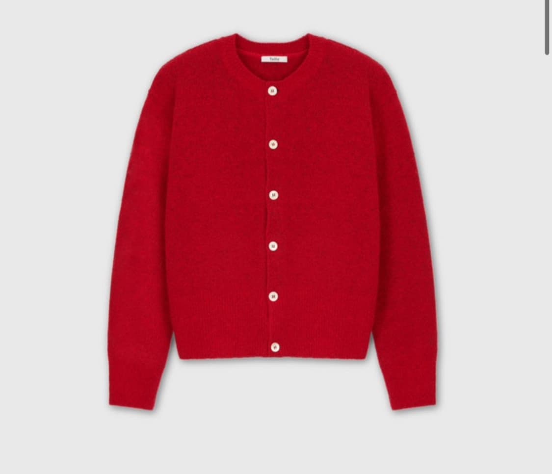 타일레 레드 가디건 상품이미지1