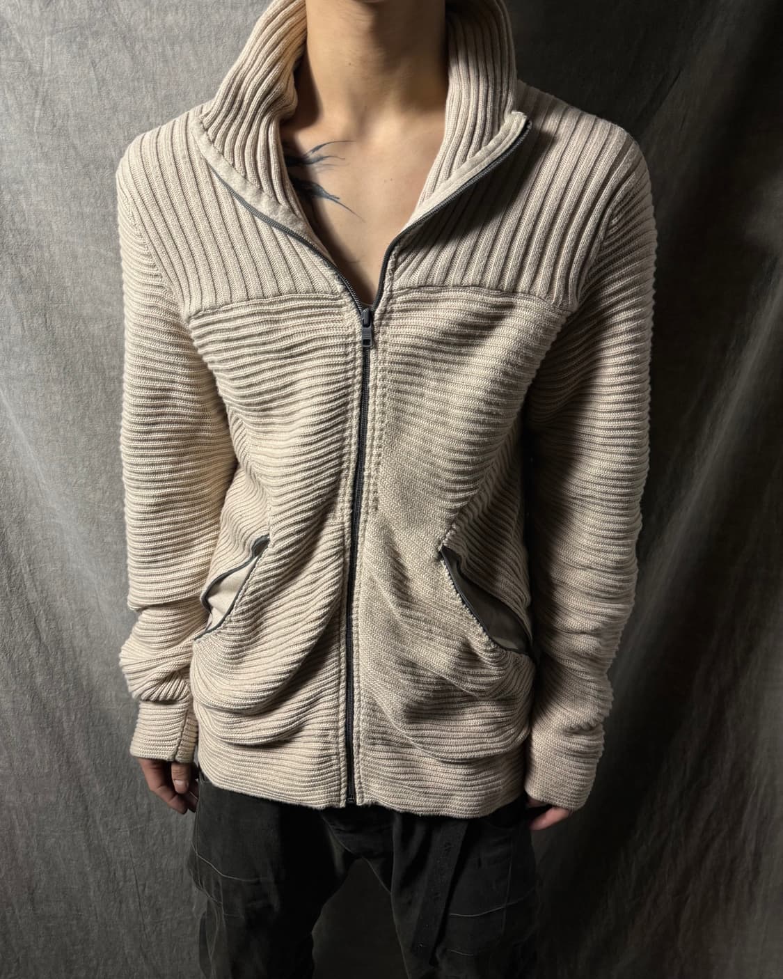 Armani Exchange Knit Zip-Up Cardigan 상품이미지1