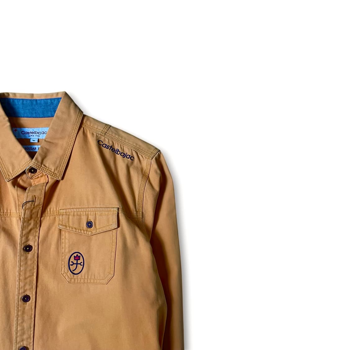 카스텔바작 오렌지 투포켓 데님 긴팔 셔츠 레귤러핏 105 상품이미지2