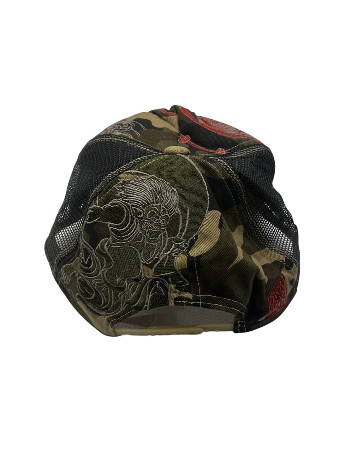 카라쿠리 타마시 風神 x Flower 자수 트러커 캡 상품이미지4