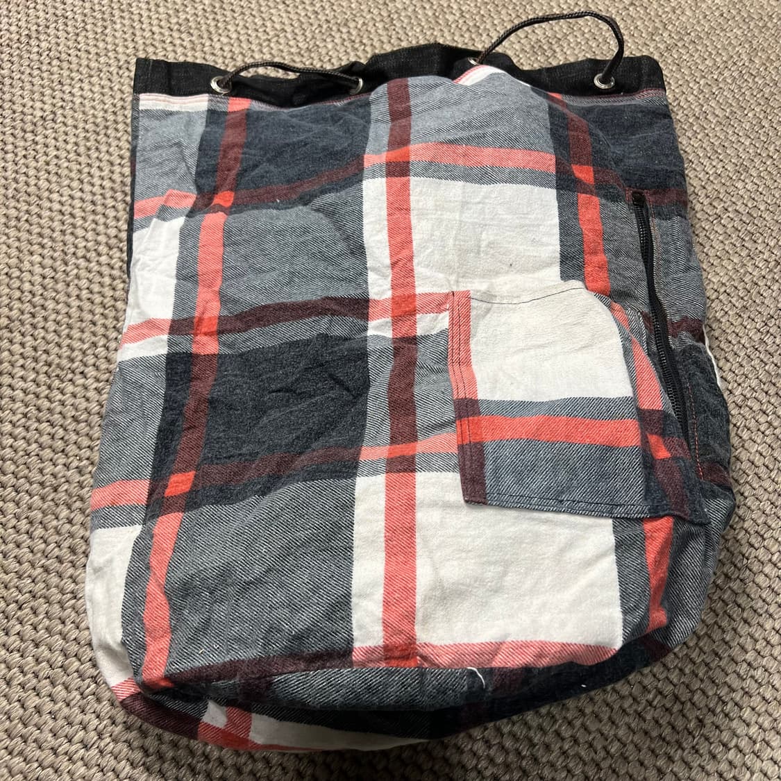 AMECO 아메코 USA 흑청 드로우스트링 백팩 상품이미지6