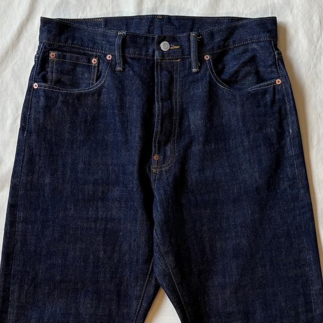 [32] 아웃스탠딩 30s 신치백 셀비지 와이드 팬츠 상품이미지2