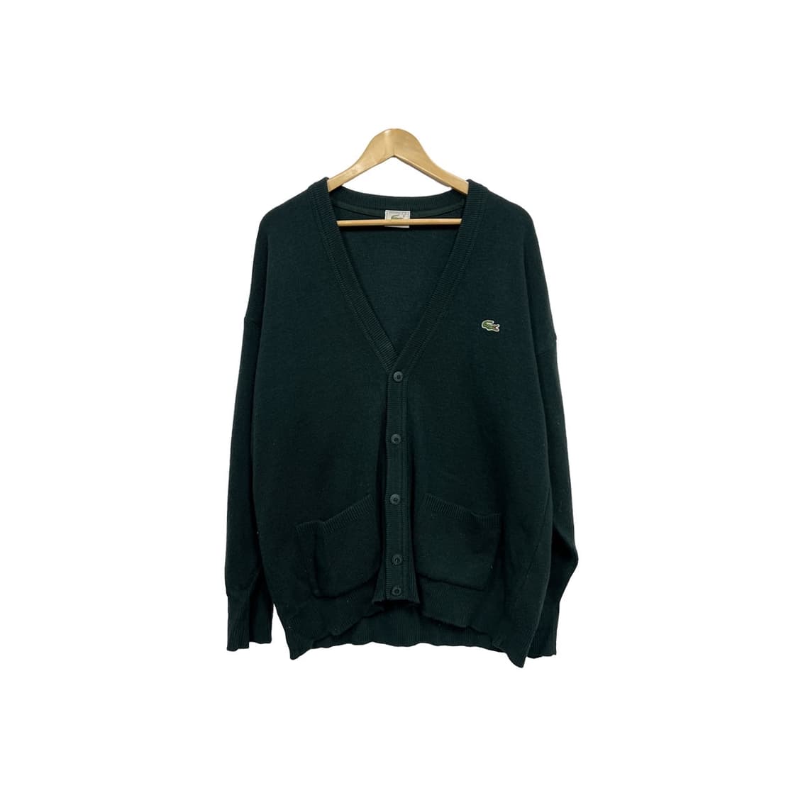 라코스테 브이넥 오버핏 니트 가디건 상품이미지1