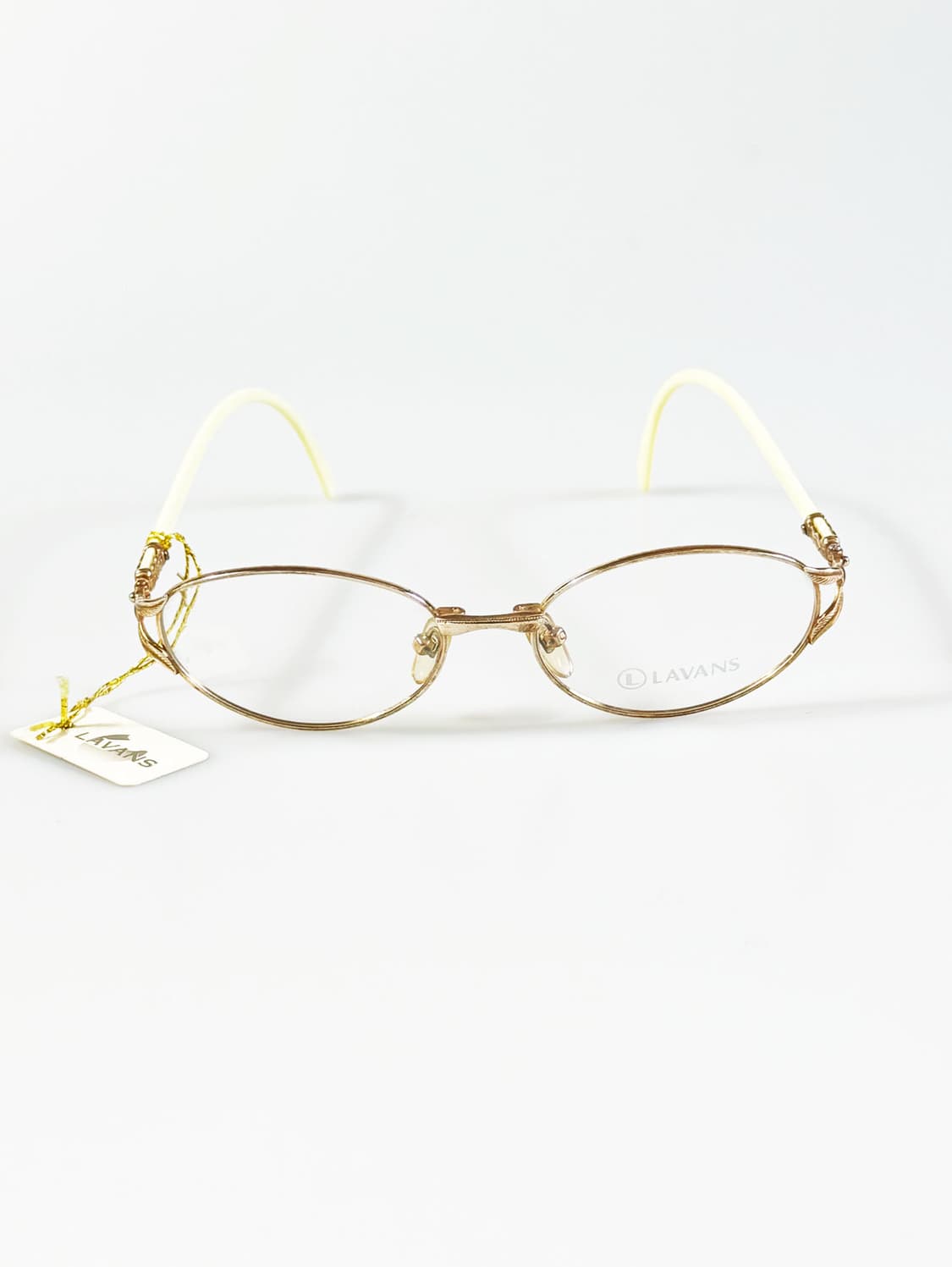 90s LAVANS 골드 슬림 오벌 프레임 빈티지 안경 상품이미지2