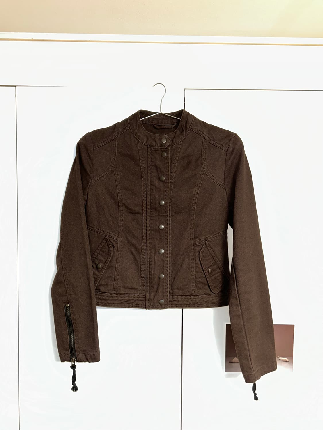 라라미미 washed biker jacket 상품이미지3